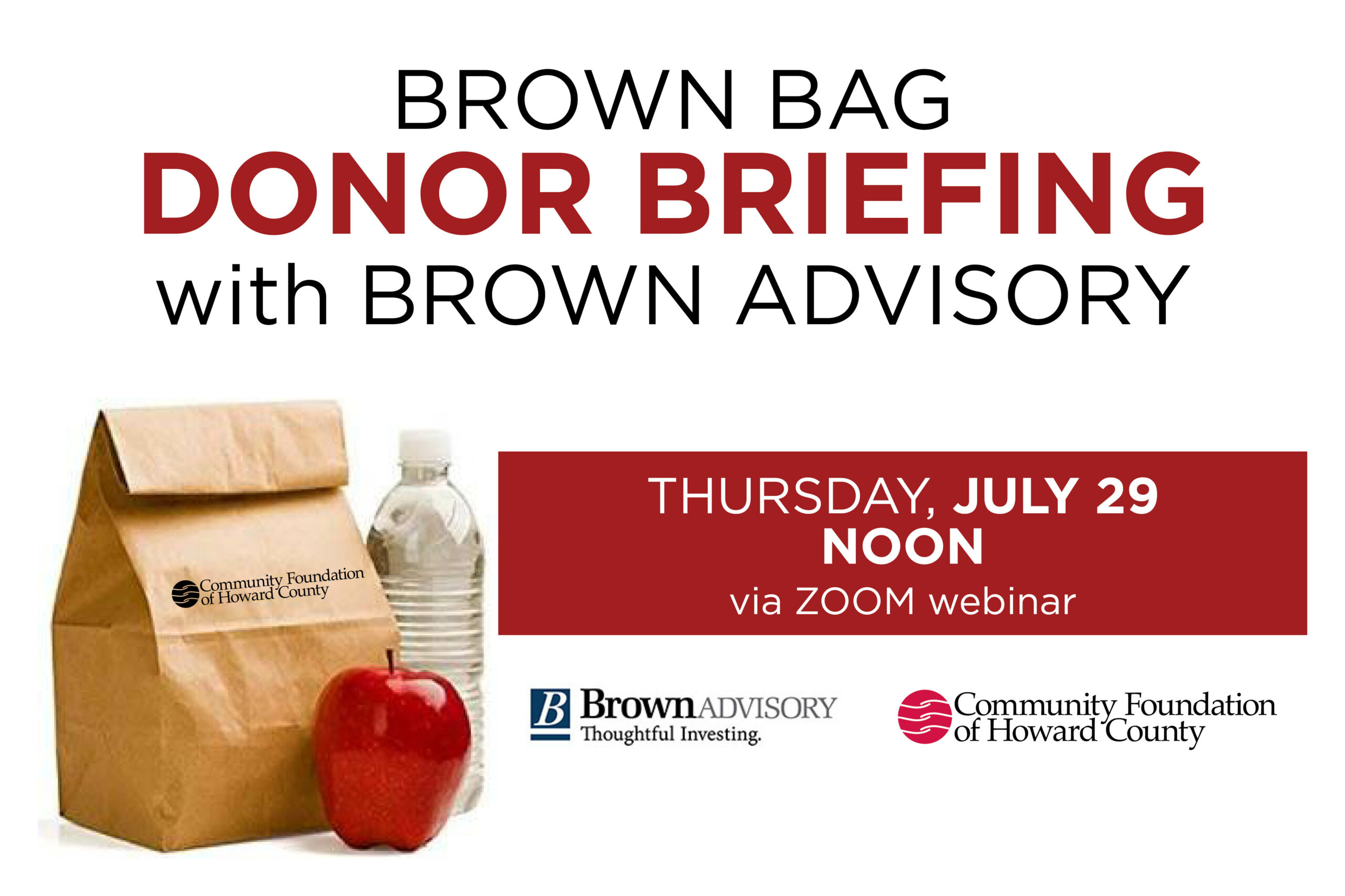 Brown  Advisory Briefs CFHoCo Donors